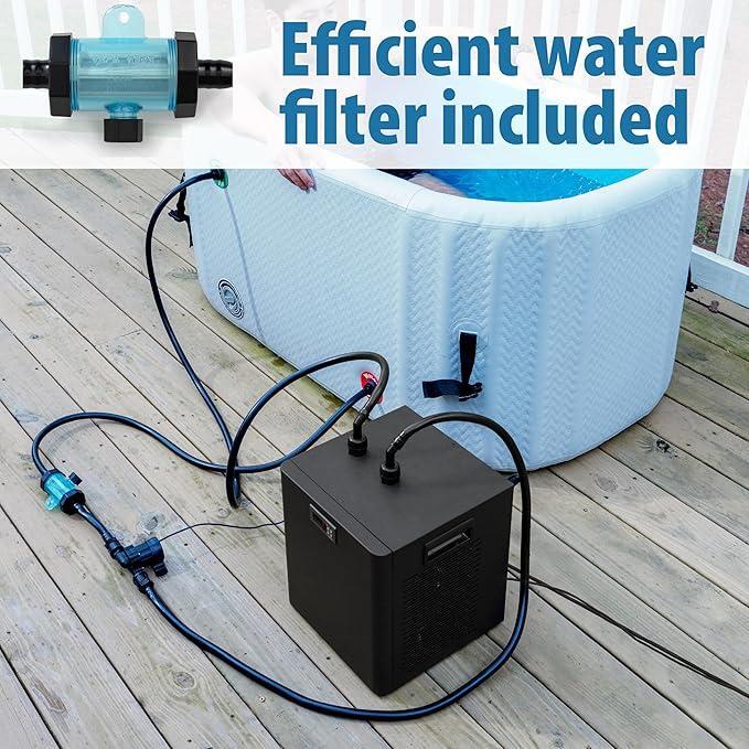 1 HP Water Chiller Ice Bath and Cold Plunges Including All Hoses and Pumps
