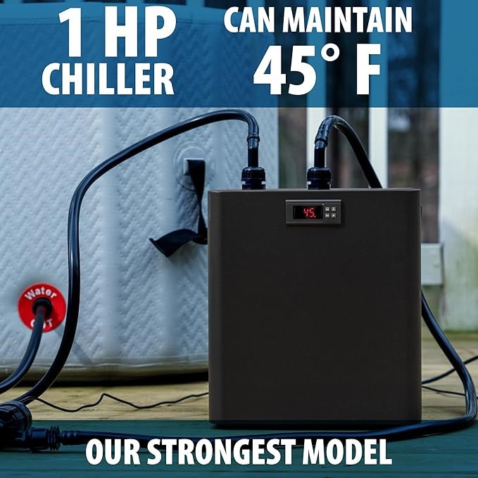 1 HP Water Chiller Ice Bath and Cold Plunges Including All Hoses and Pumps