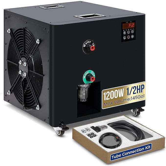 Cold Plunge Chiller System 1/2 HP Water Chillers with Quit Design Cooling Refregeration Compressor