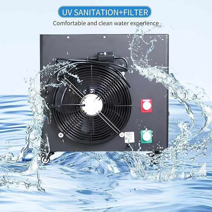 Cold Plunge Barrel 1HP Chiller 500L Heating and Cooling