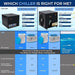 Cold Plunge Chiller System 1/2 HP Water Chillers with Quit Design Cooling Refregeration Compressor