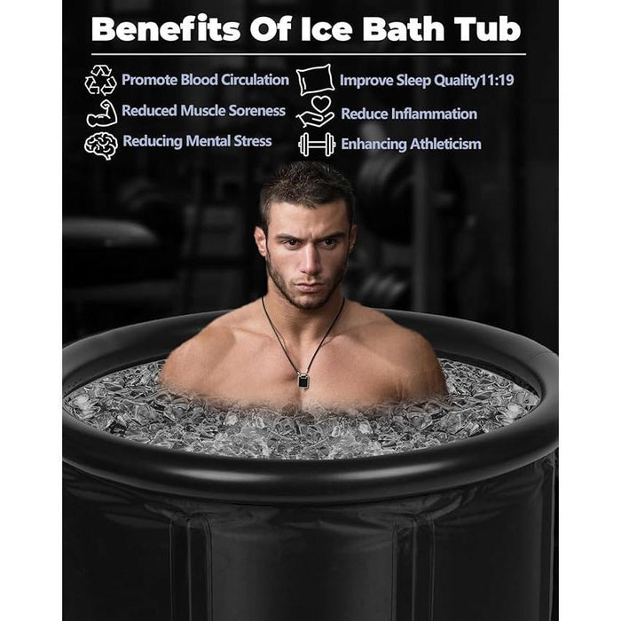 Ice Bath Tub XL 105 Gallons Cold Plunge Tub with Cover for Indoor and Outdoor
