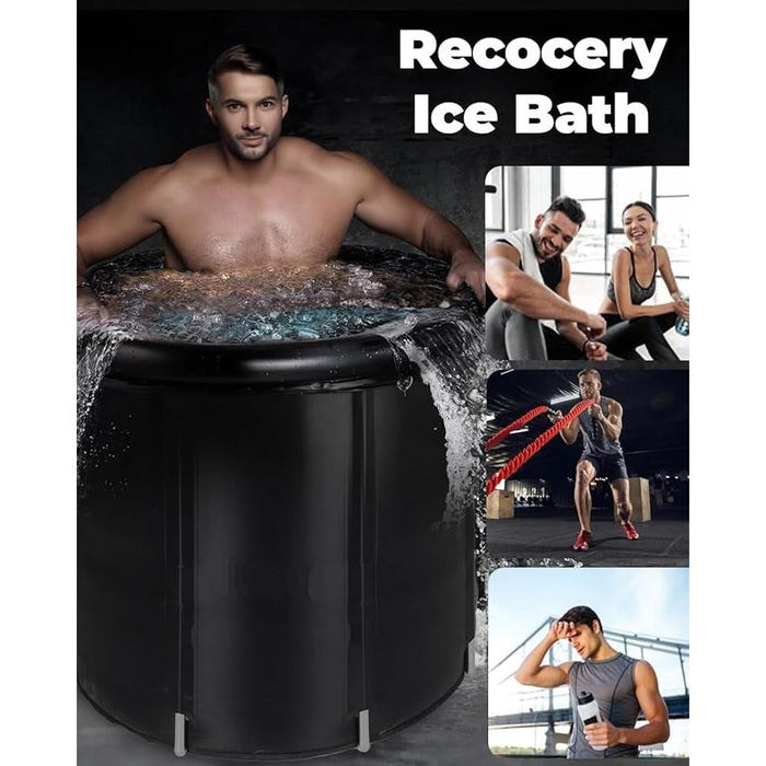 Ice Bath Tub XL 105 Gallons Cold Plunge Tub with Cover for Indoor and Outdoor