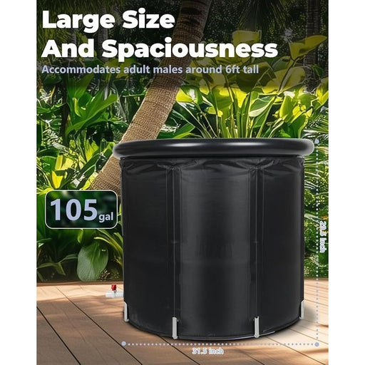 Ice Bath Tub XL 105 Gallons Cold Plunge Tub with Cover for Indoor and Outdoor