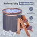 Portable Wooden Ice Bath Cold Plunge Tub